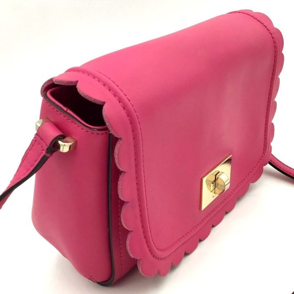 kate spade Handbags - [kate spade] Hot Pink Scalloped Maple Court Jazmin Shoulder Crossbody Handbag